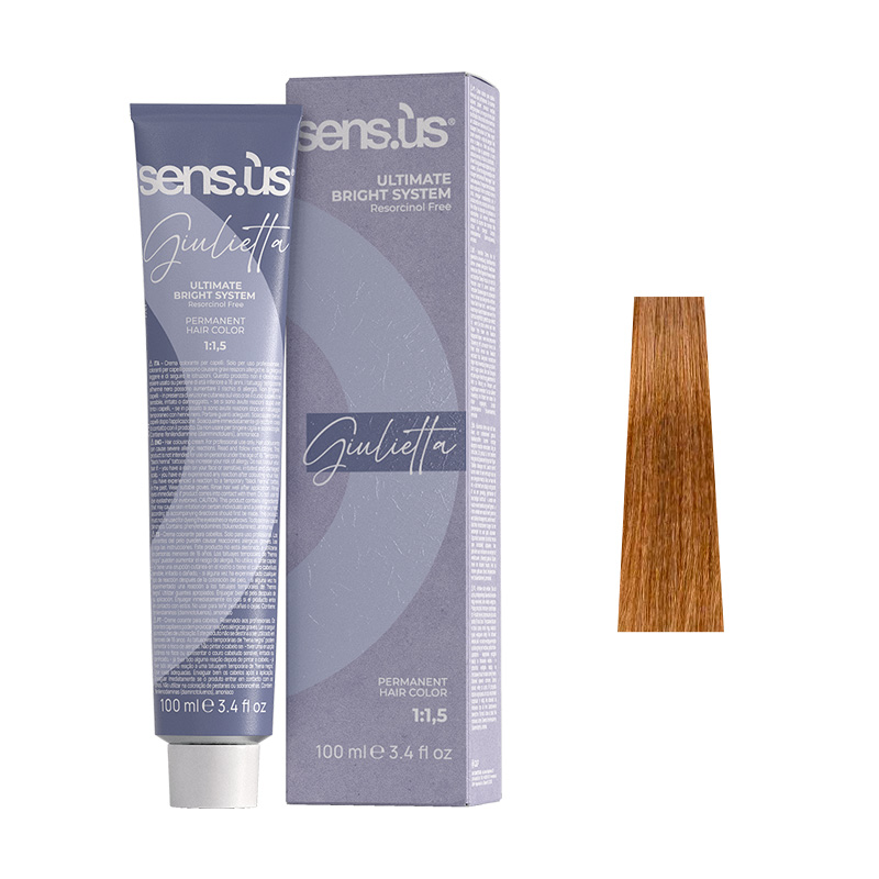 Крем-фарба для волосся Sens.ùs Giulietta 9.34 Very Light Copper Golden Blonde, 100 ml - 1